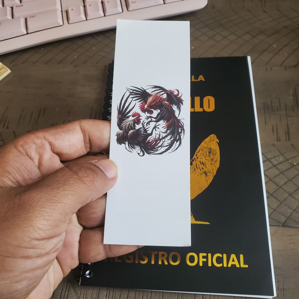 Rooster Breeding Record Book Spiral Bound | Bilingual English Spanish | El Gallo Registro Oficial | Toe Punch & Leg Band Breeding Log