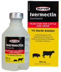 Durvet Ivermectin Injection 1% Sterile Solution for Cattle & Swine