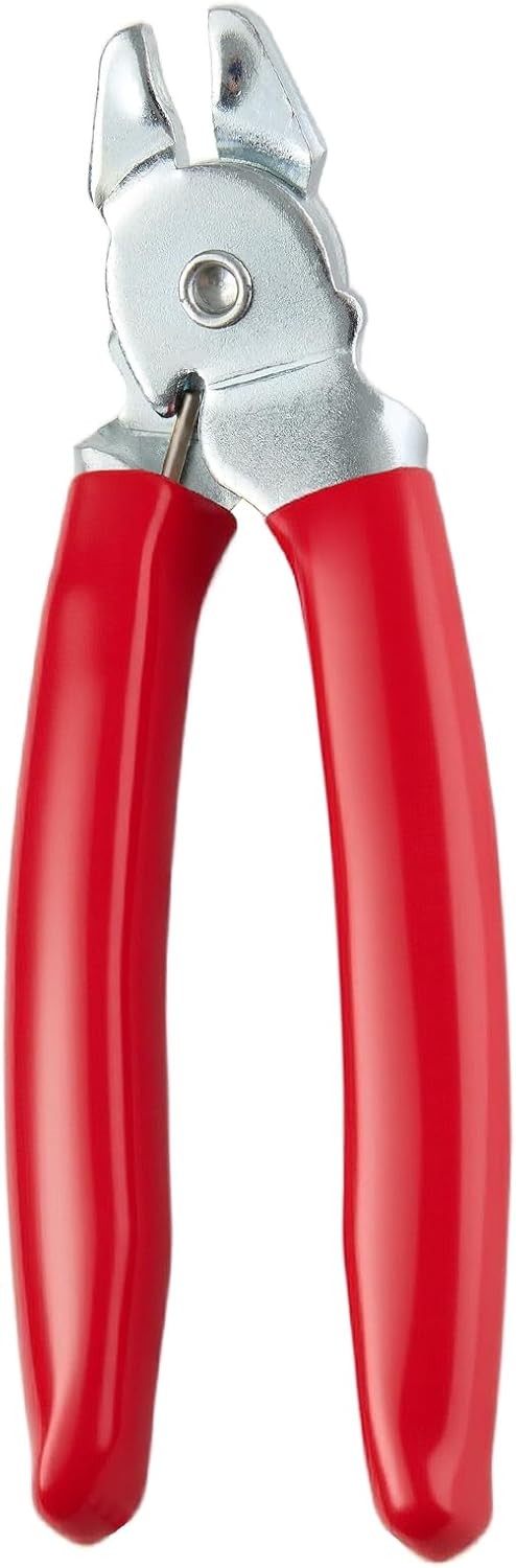 Professional Heavy Duty Hog Ring Pliers Made in USA with PVC Grips for Comfort and Durability Spring Loaded Jaws for Secure Hold 7 Inches Length for Versatile Applications