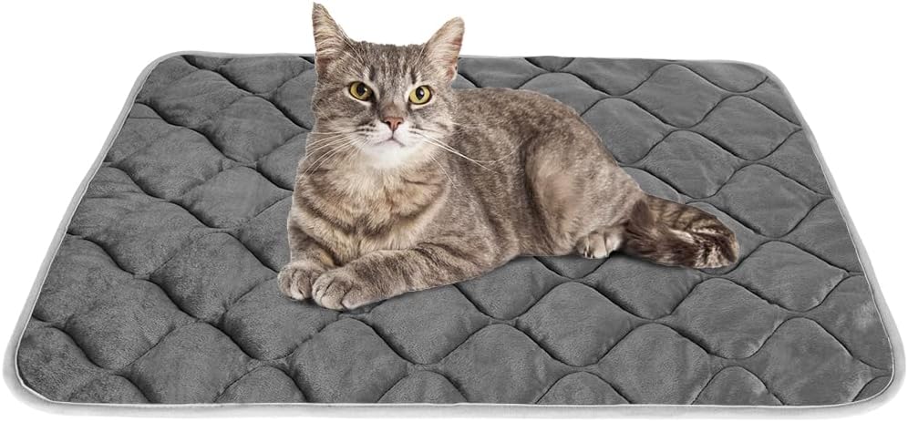 Self Warming Cat Bed Pad Self Heating Thermal Cat and Dog Bed Mat, Cat Warmer