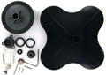 Lesco Spreader Repair Kit with Ultra Plus Impeller, 1 roll pin, 1 agitator, + se