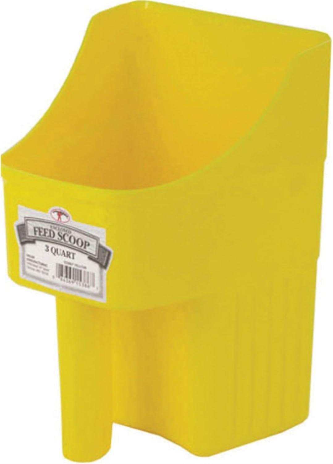 3 Quart Plastic Feed Scoop Heavy Duty Stackable Livestock Farm Scoop
