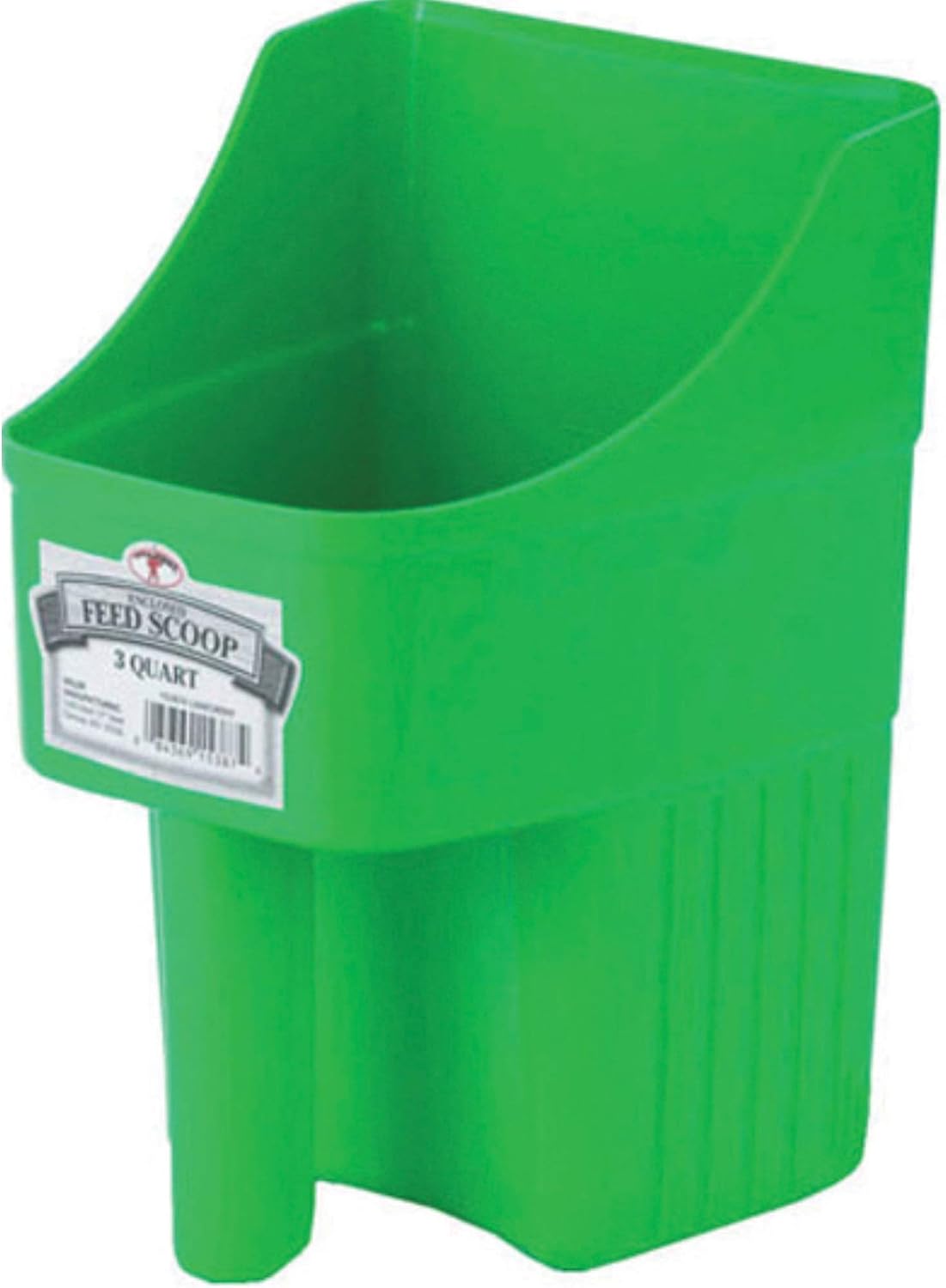 3 Quart Plastic Feed Scoop Heavy Duty Stackable Livestock Farm Scoop
