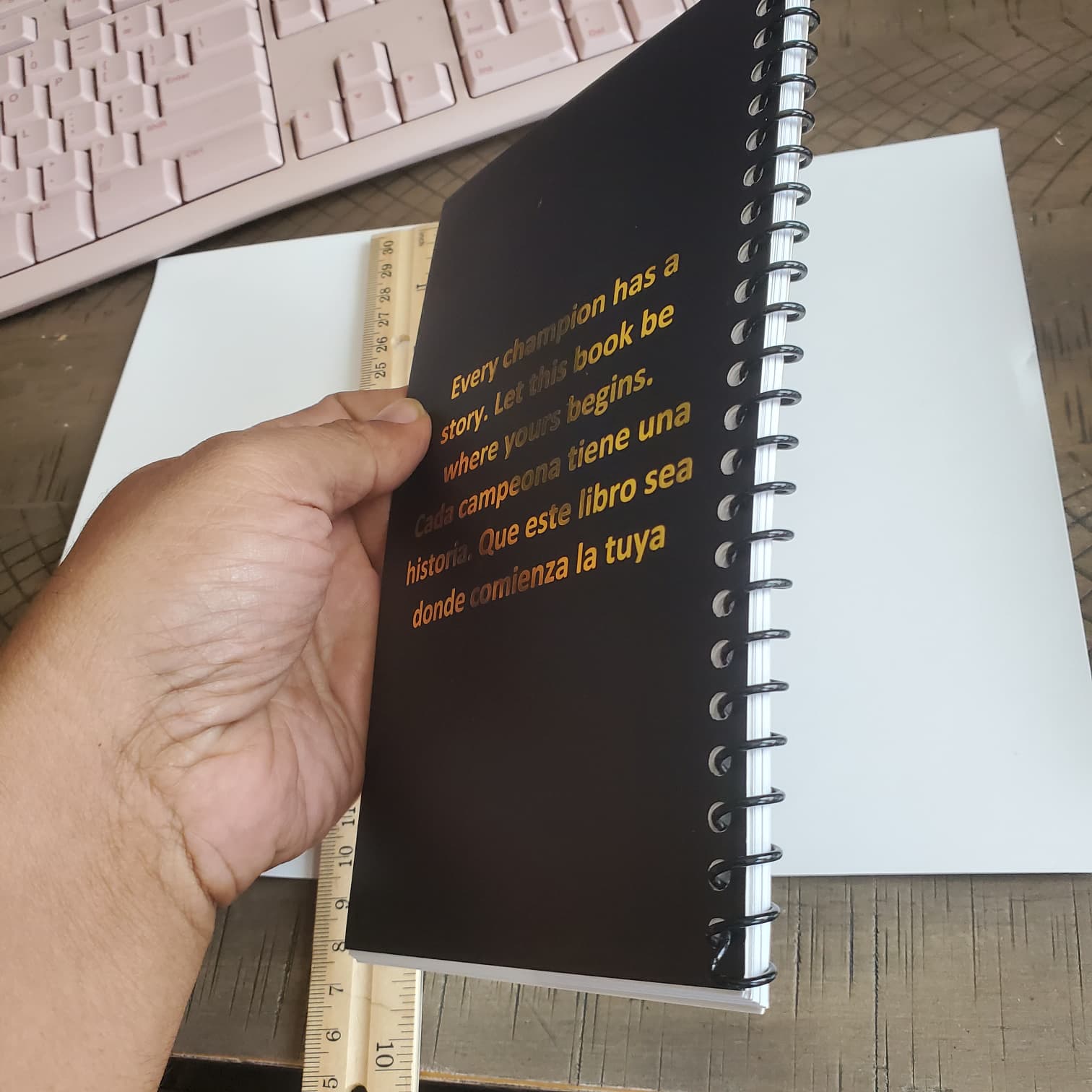 Rooster Breeding Record Book Spiral Bound | Bilingual English Spanish | El Gallo Registro Oficial | Toe Punch & Leg Band Breeding Log