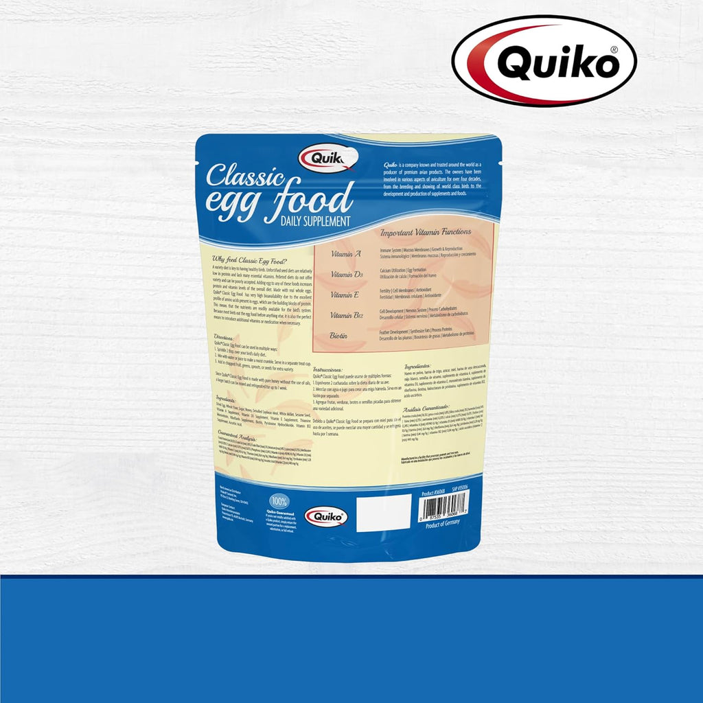 Quiko Classic Egg Food Daily Supplement – Peak Health Formula, 1.1 lb