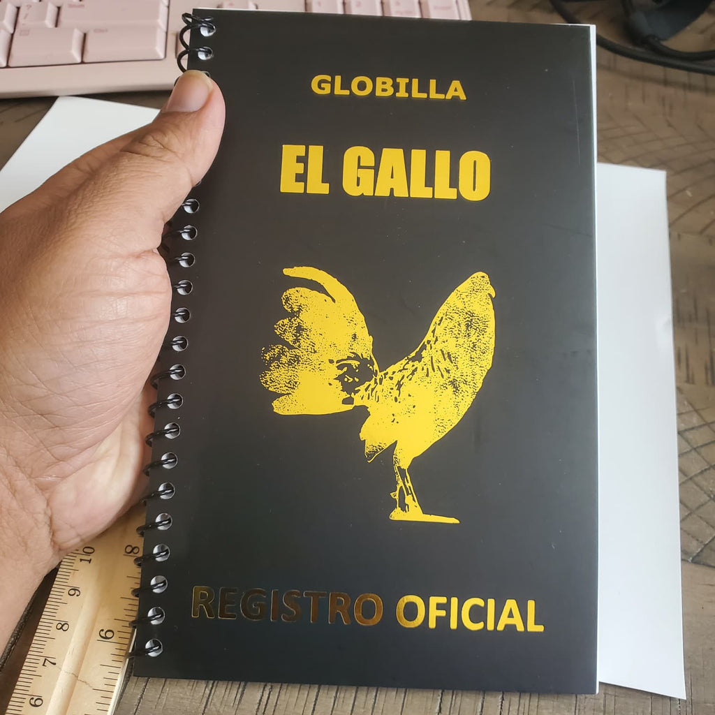 Rooster Breeding Record Book Spiral Bound | Bilingual English Spanish | El Gallo Registro Oficial | Toe Punch & Leg Band Breeding Log