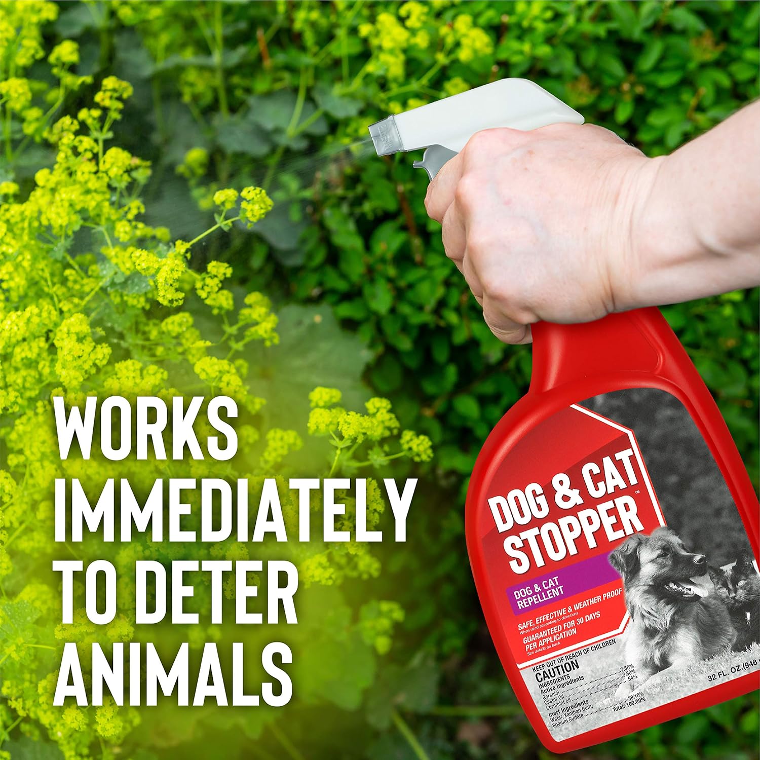 Dog And Cat Stopper Animal Repellent Gallon Ready-To-Use With Nested Sprayer NEW