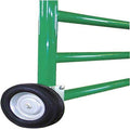 Metal Gate Wheel These fence gate wheels attach directly to your metal fence gate. No more dragging the gate across the mud; easily roll the gate open and roll it closed. Works like riding on air