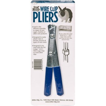 Wire Clip Pliers ACC1 | Specialty Pliers for Ferrule Type Wire Clips | Heavy-Gauge Metal Construction | Comfortable Plastic Handles | Ideal for Assembly & Repair of Wire Panels