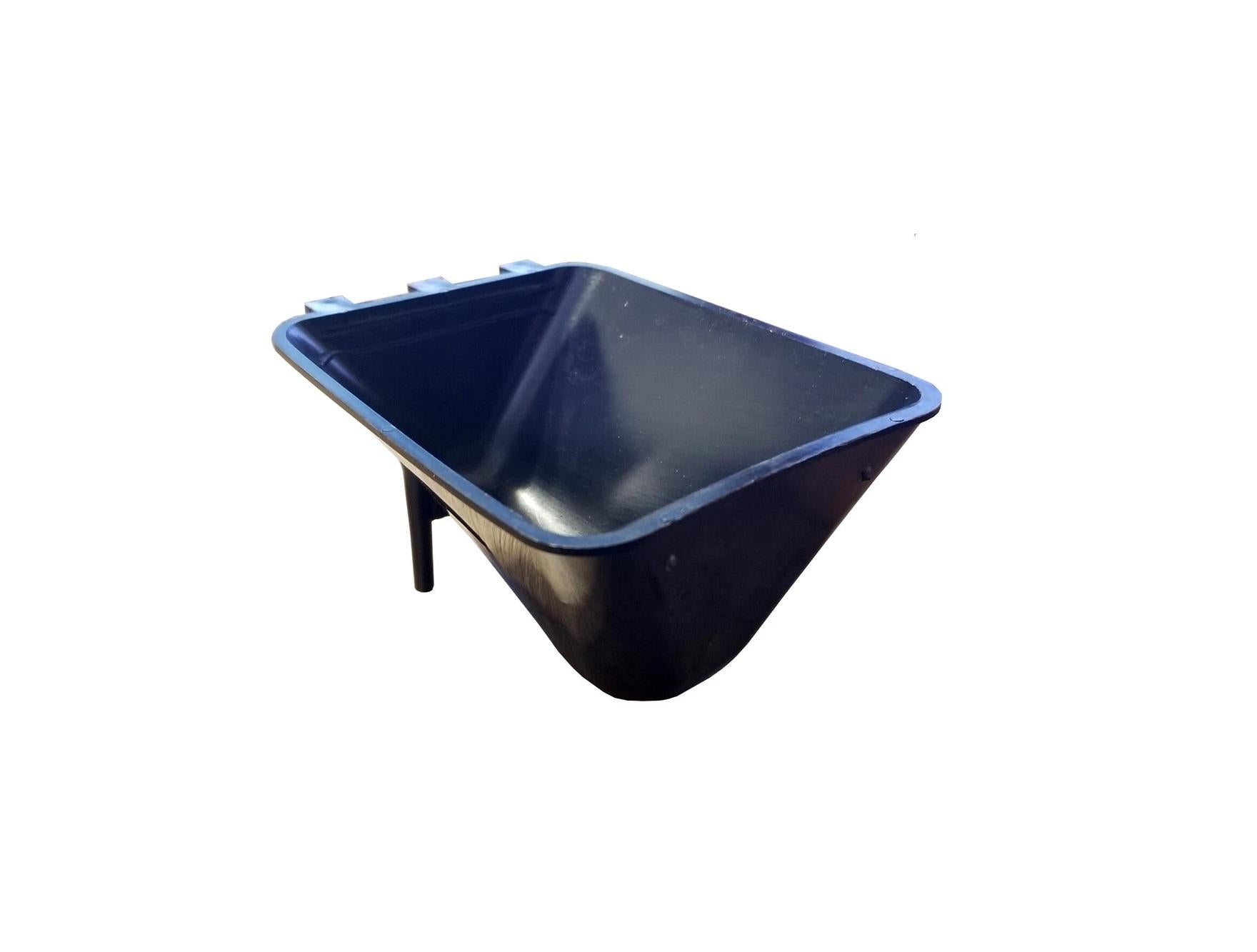 Surefeed 6 Pack Black 1/2 Pint Hanging Feed & Water Cage Cups Durable Flexible Plastic Cups for Poultry & Pets
