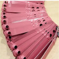 pink Botanas Chicken Gallos Poultry Leg Bands 100Pcs Rings for Farm Identification Rust-Proof Waterproof Breeding Tools Numbered Easy Identification