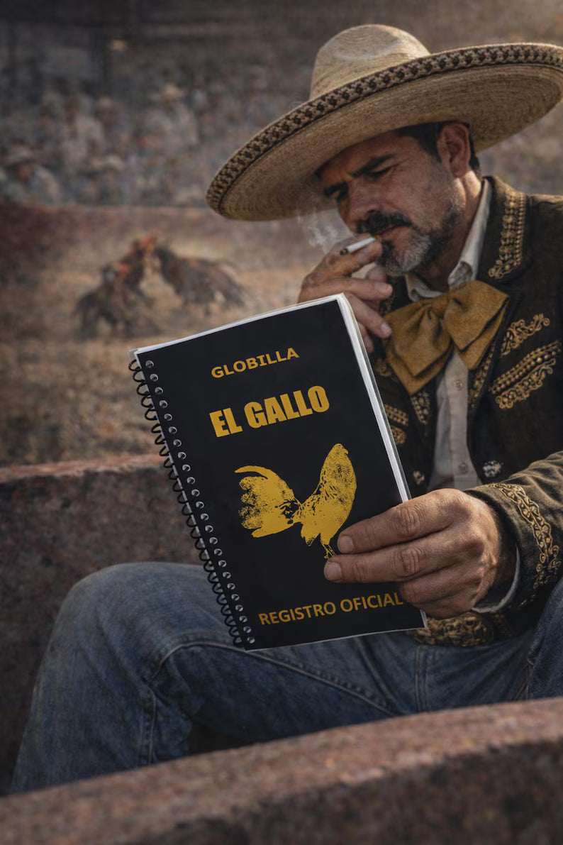 Rooster Breeding Record Book Spiral Bound | Bilingual English Spanish | El Gallo Registro Oficial | Toe Punch & Leg Band Breeding Log