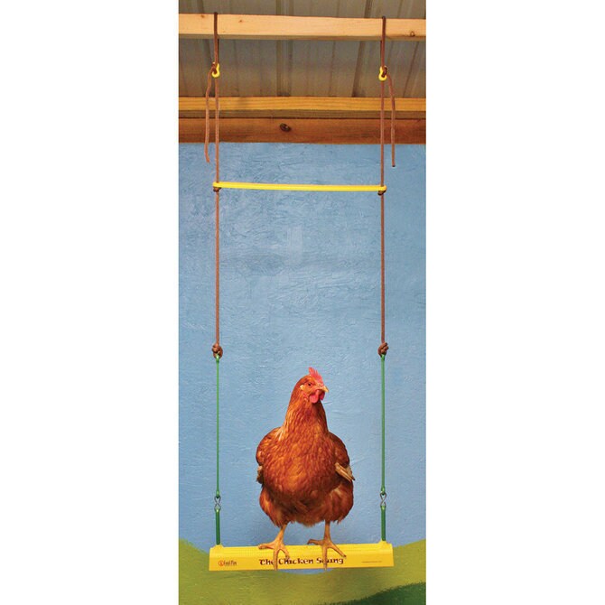 Chicken Swing Poultry Run Rooster Hens Chicks Pet Parrots Entertainment cooped up/unable to free range due to weather/predators/ordinances