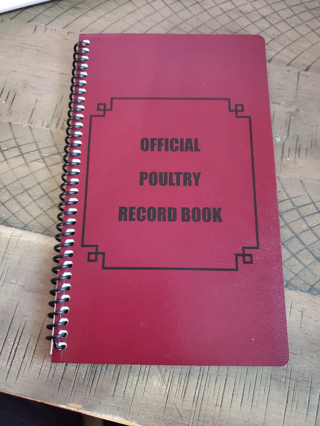 Official Poultry Record Book Heavy Weight Paper Spiral Bound with 15 Breeding Pages & 5 Blank Notes Libro oficial de registro de aves de cor