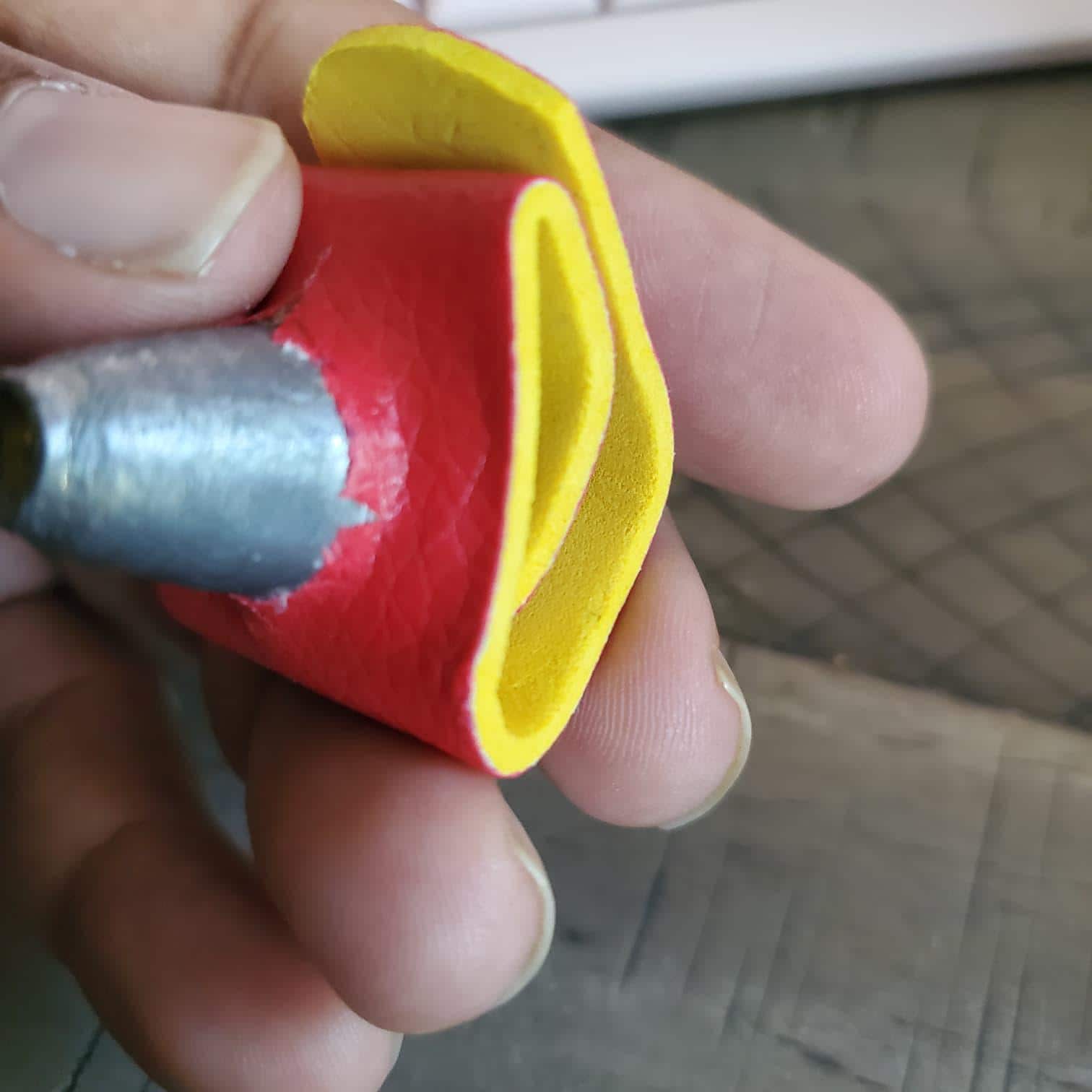 Leather Leg Weight for Gamefowl Rooster Red Yellow Poultry Accessory
