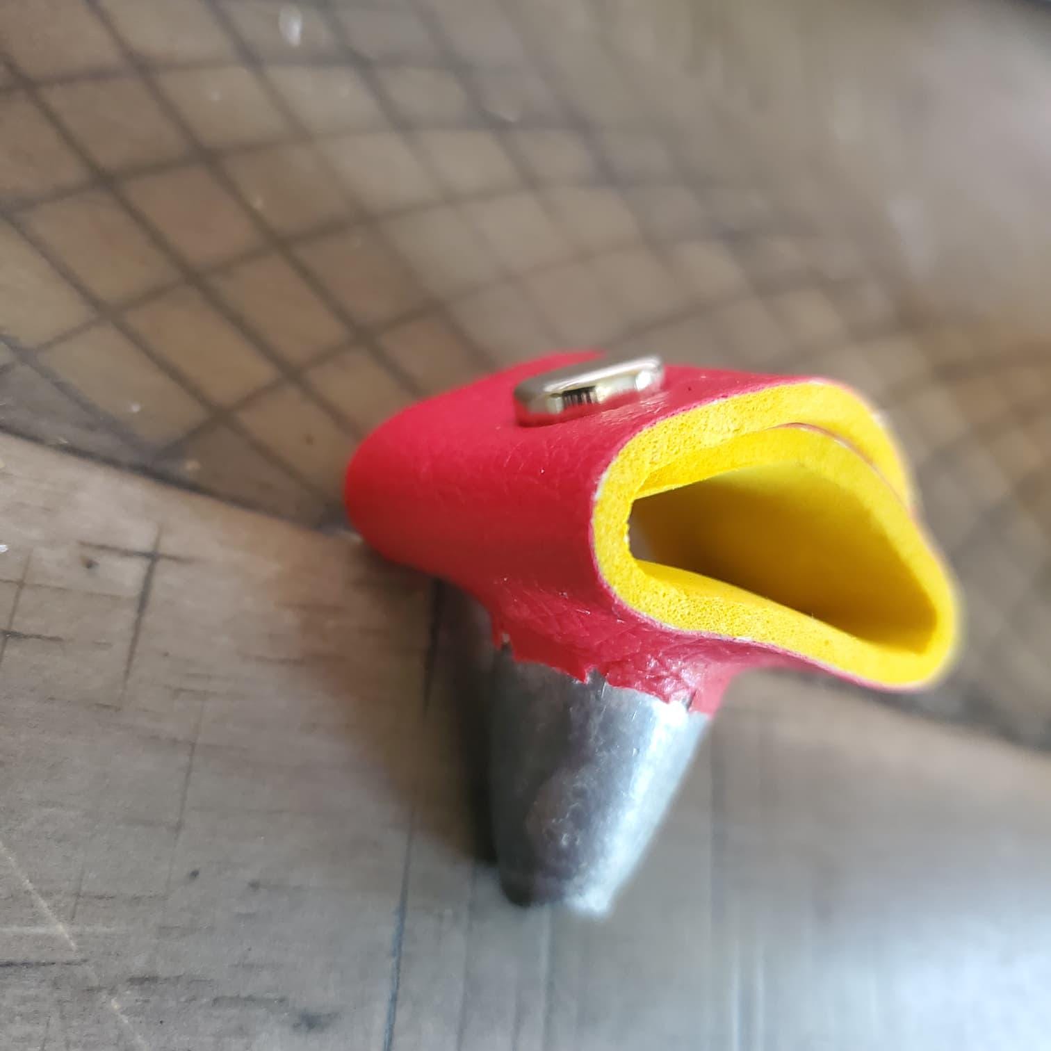 Leather Leg Weight for Gamefowl Rooster Red Yellow Poultry Accessory