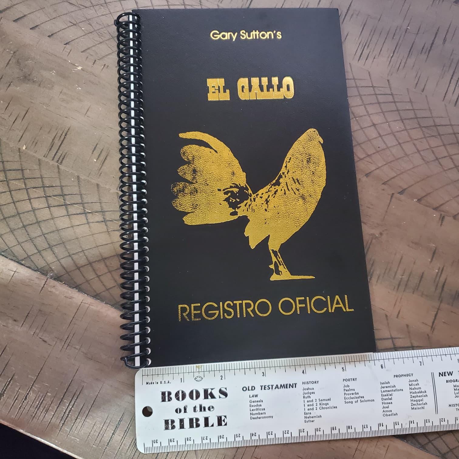 El Gallo Breeding Register Tracking Book for Poultry Chicken Gallos with Gold Chicken Design Essential for Managing Breeding Records