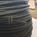 200feet Black treated nylon, diamond braid cord 5/32" poultry chicken gallo