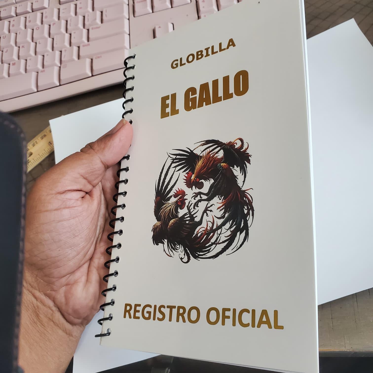 Rooster Breeding Record Book Spiral Bound | Bilingual English Spanish | El Gallo Registro Oficial | Toe Punch & Leg Band Breeding Log