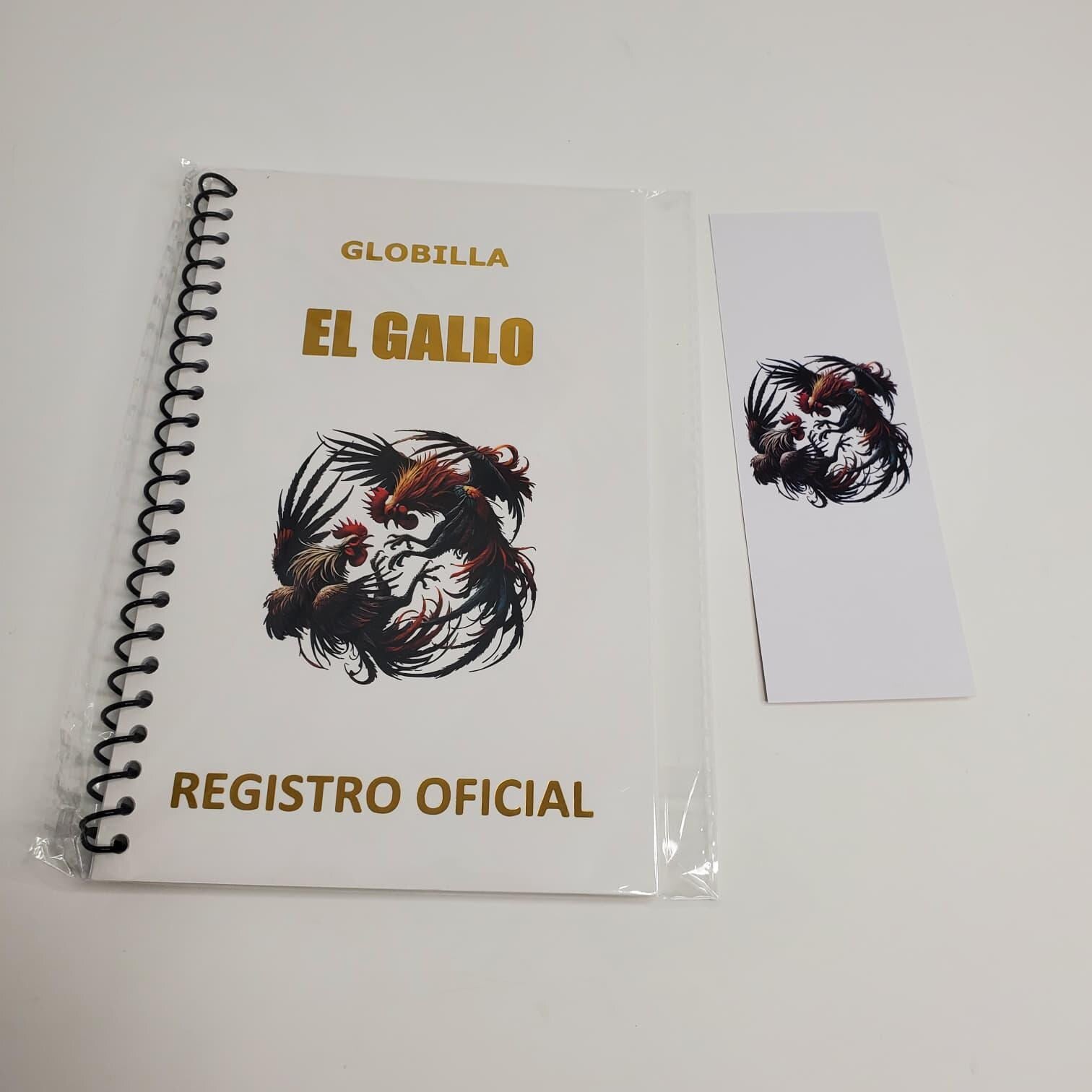Rooster Breeding Record Book Spiral Bound | Bilingual English Spanish | El Gallo Registro Oficial | Toe Punch & Leg Band Breeding Log