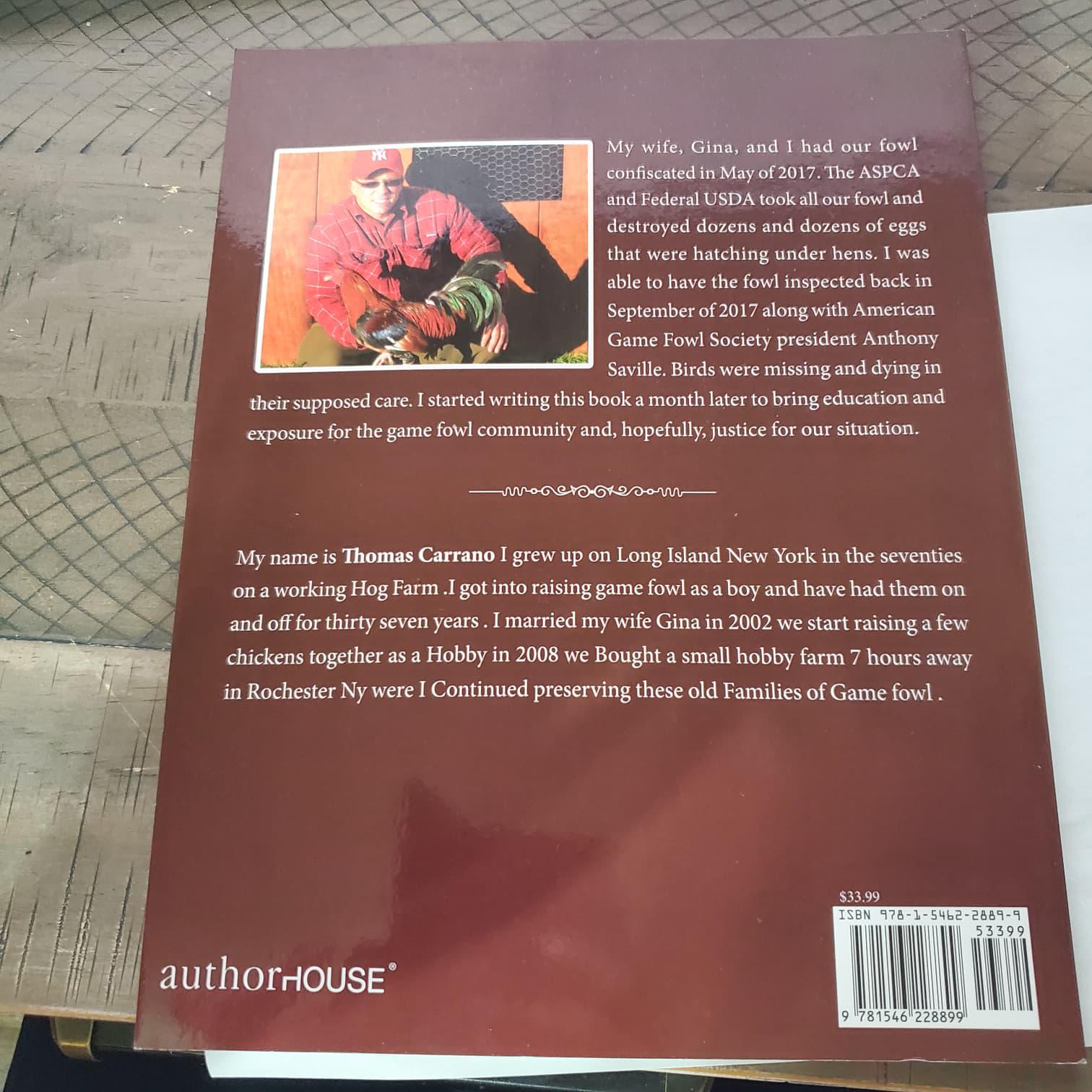 Game Fowl and the Foul Truth Book by Tommy Carrano • Gamefowl Life Story Community Insights • Poultry & Farm Memoir