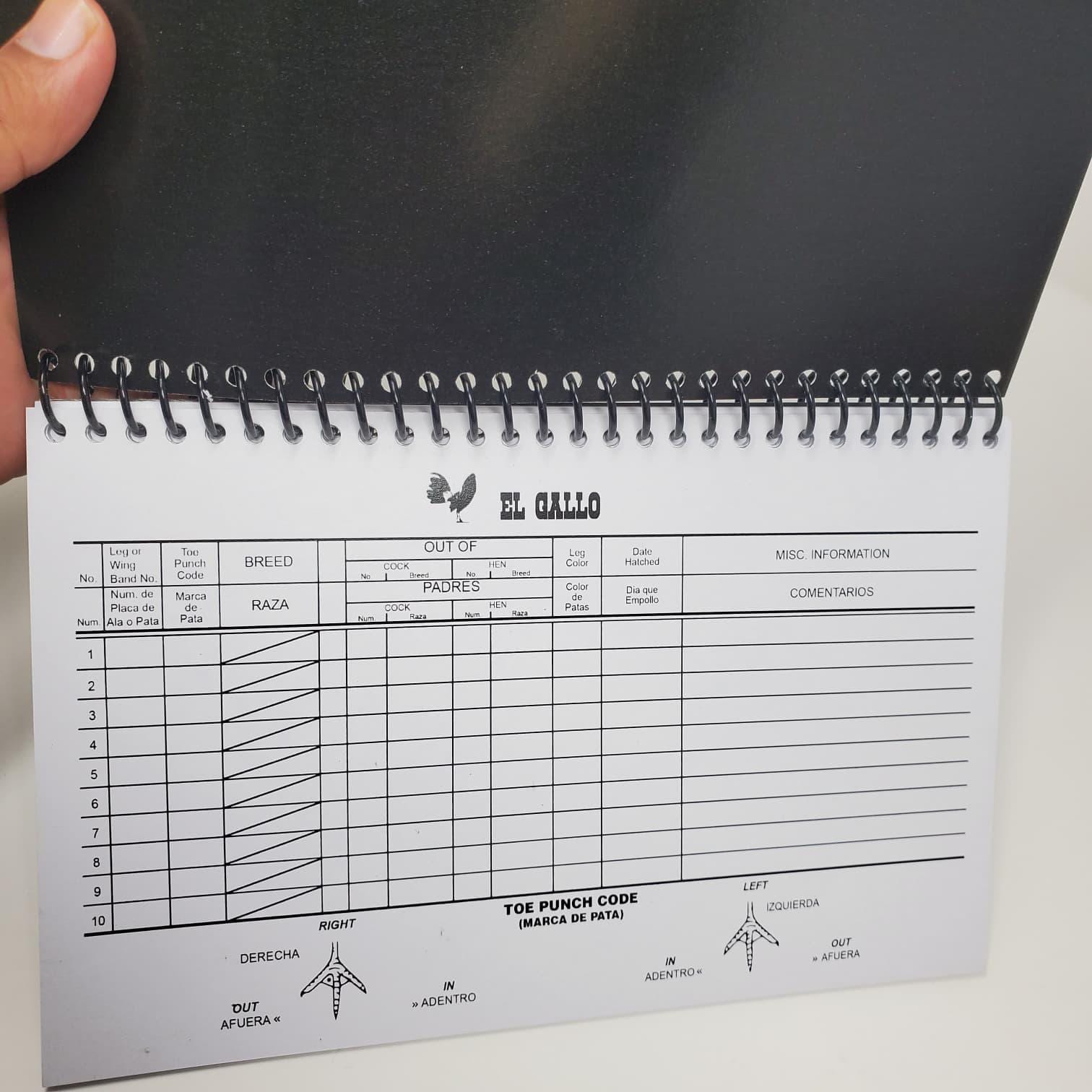 Deja de mirar mi polla Stop Staring at My Cock! Poultry Breeding Register Tracking Book • Chicken & Gamefowl Breeder Journal  Spiral Bound