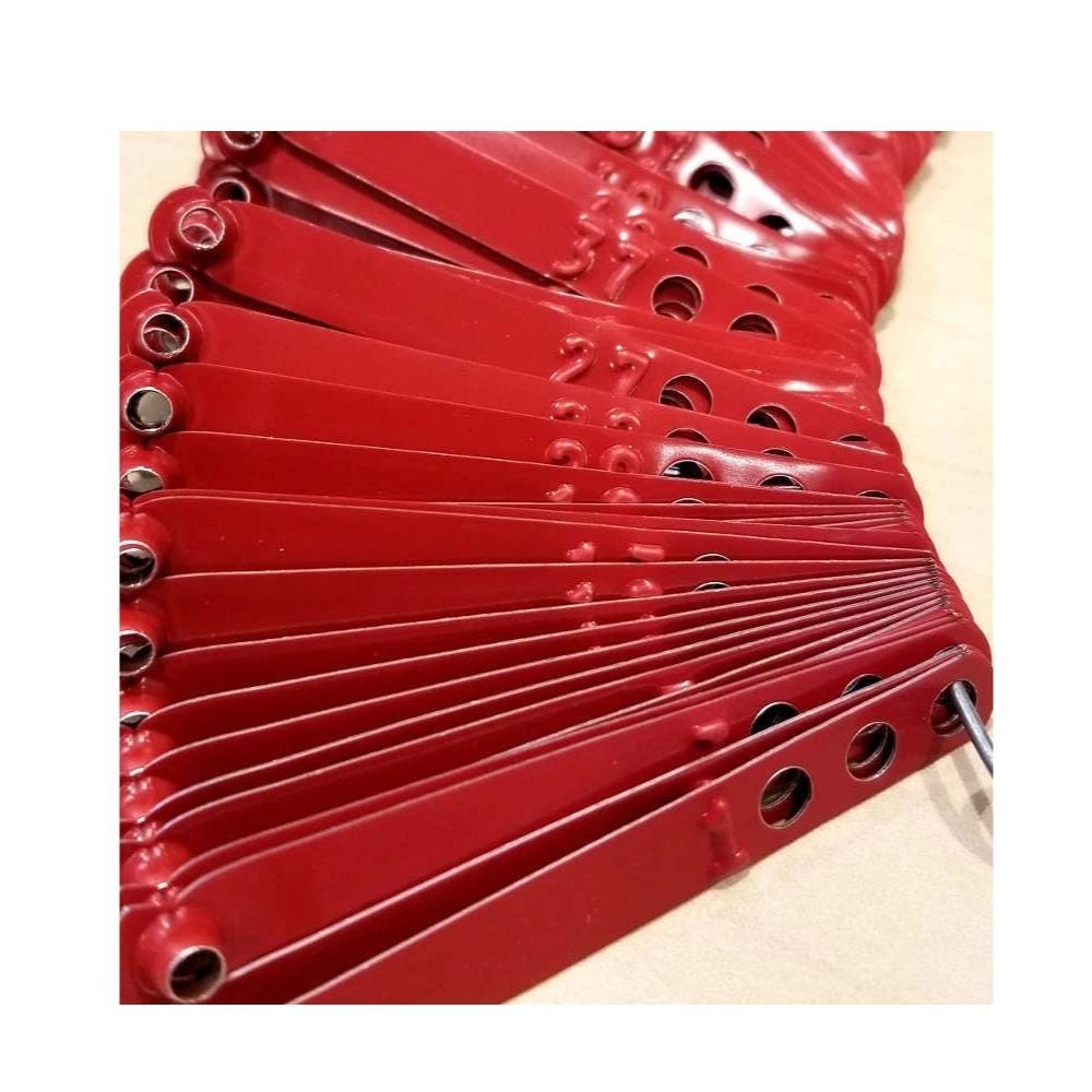 Poultry Leg Bands 100pcs — Numbered Chicken & Gamebird ID Rings • Rust-Proof Waterproof Breeding Tags • Farm Flock Management