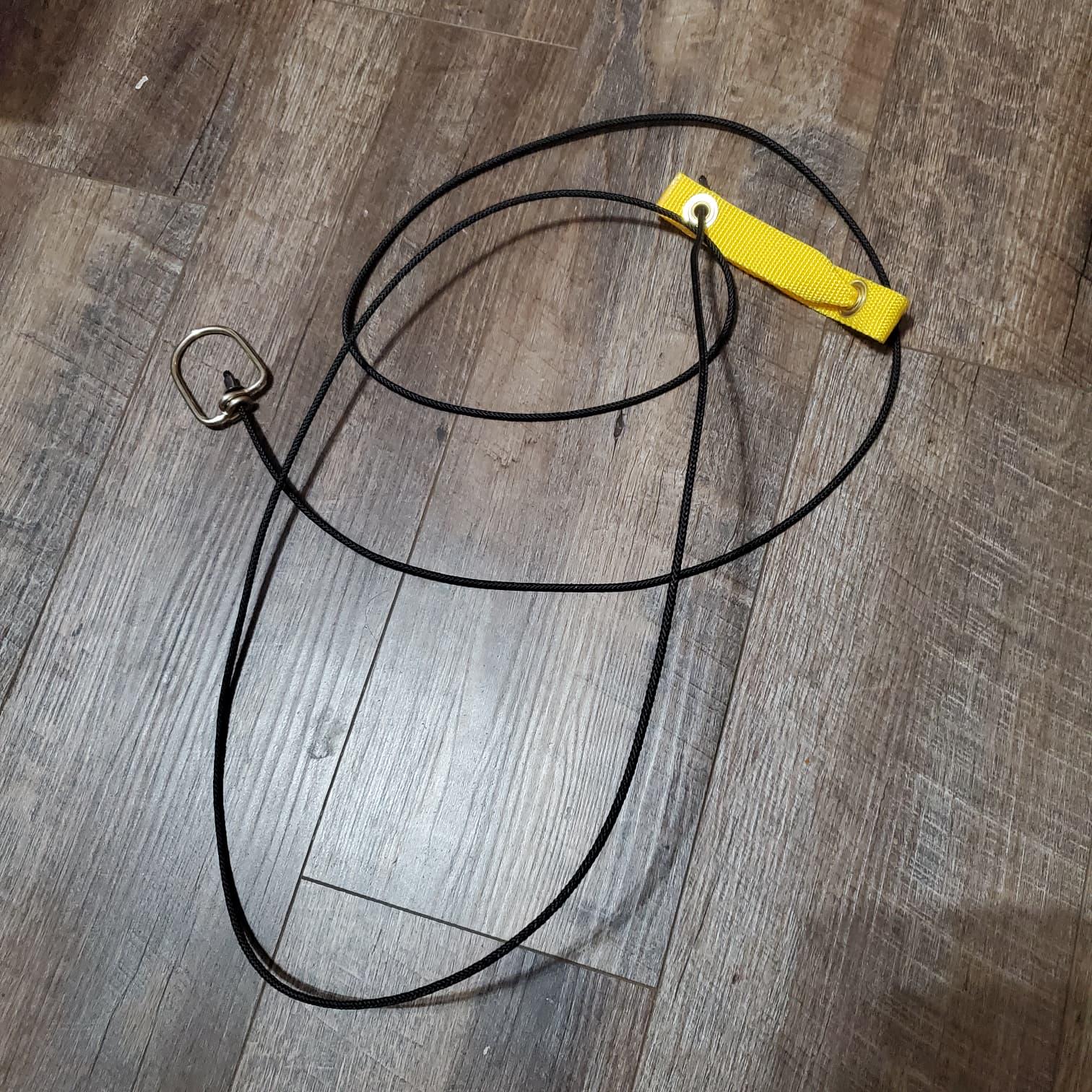 8 ft Doubled Nylon Hitch Cord with Metal Swivels  Gamefowl & Rooster Handling Tie • Poultry Lead Cord