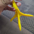 2 Pack Plastic Rooster Leg Model Yellow | Pata de Plastico Gallo Practice Part | Poultry Training Accessory for Gamefowl Breeders