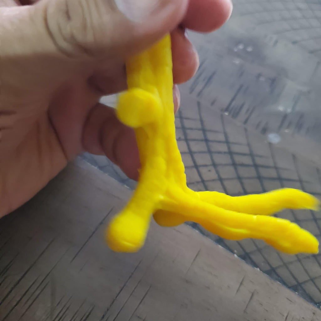 2 Pack Plastic Rooster Leg Model Yellow | Pata de Plastico Gallo Practice Part | Poultry Training Accessory for Gamefowl Breeders