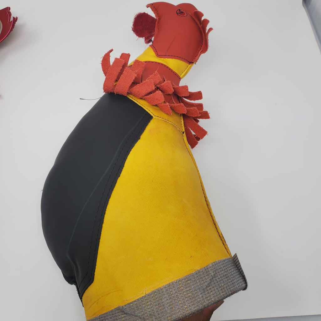 Leather Rooster Dummy: Poultry Handling & Training Aid Mona para Gallos Mona de Cuero para Gallos Herramienta para Manejo y Entrenamiento
