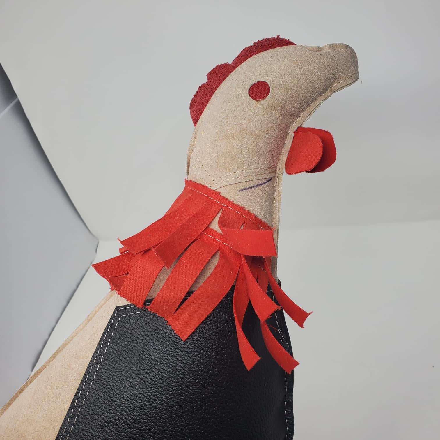 Leather Rooster Dummy: Poultry Handling & Training Aid Mona para Gallos Mona de Cuero para Gallos Herramienta para Manejo y Entrenamiento