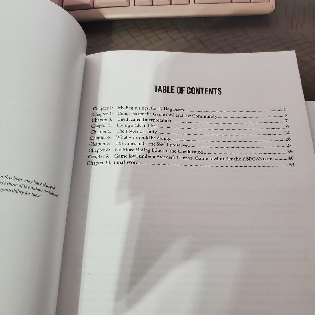 Game Fowl and the Foul Truth Book by Tommy Carrano • Gamefowl Life Story Community Insights • Poultry & Farm Memoir