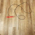 8 ft Nylon Hitch Cord with Metal Swivel Stake  Gamefowl & Rooster Tie-Out Kit • Poultry Handling Gear