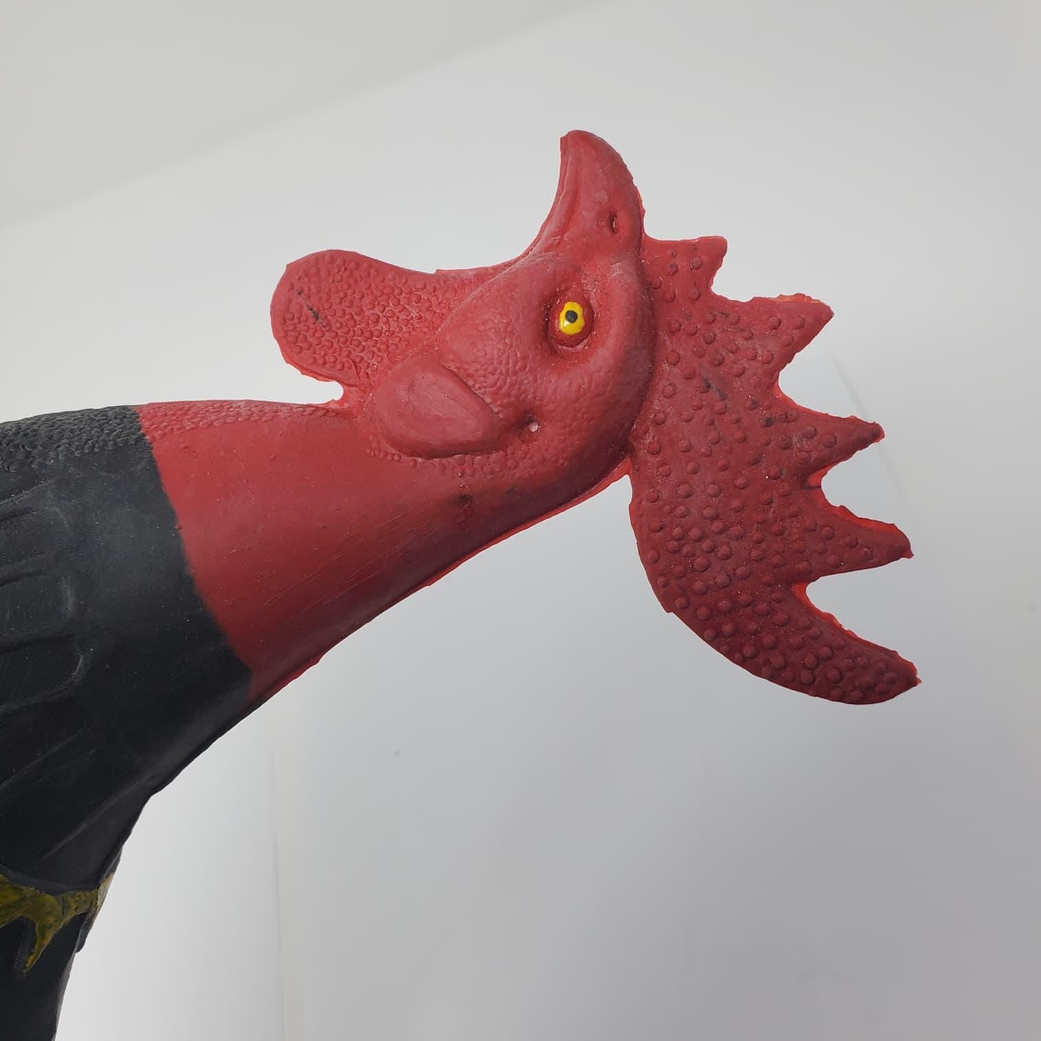 Handheld Chicken Training Wand with Rubber Chicken Head & Foam Grip Handle Farm Equipment