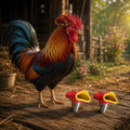 Leather Leg Weight for Gamefowl Rooster Red Yellow Poultry Accessory