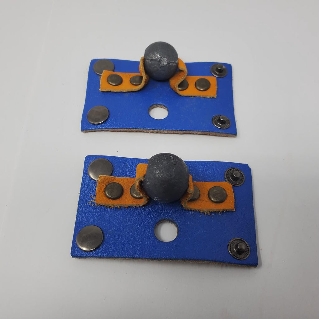 1 pair Rooster Leg Weights | Adjustable Poultry Training Weights | Durable Leather Bird Weights | Conditioning