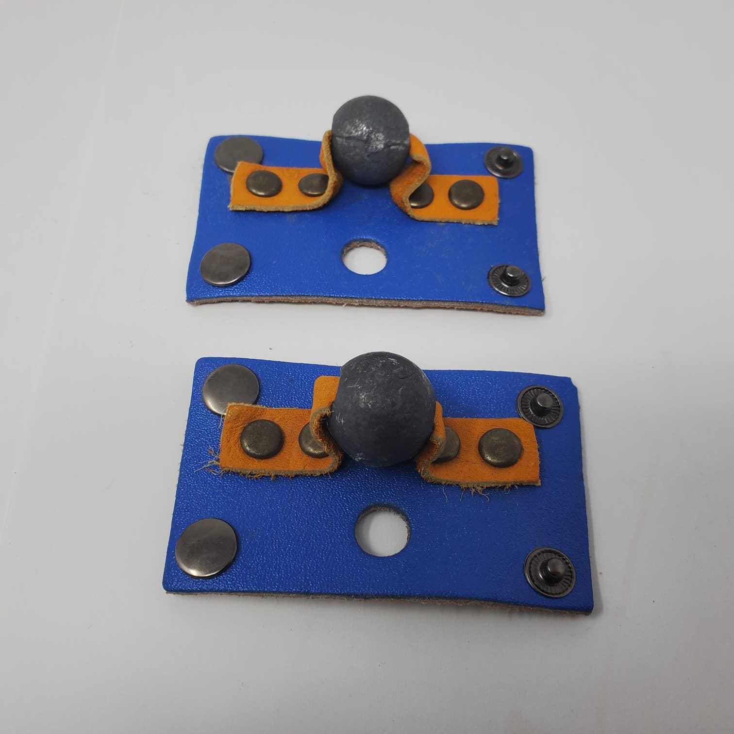 1 pair Rooster Leg Weights | Adjustable Poultry Training Weights | Durable Leather Bird Weights | Conditioning