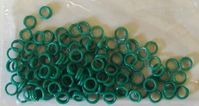 Roosters GALLOS Poultry Leg Spirals Bands Green Color 100 Qty Per Pack Spiral Sizes 4 6 9 12 No Numbers