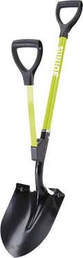 Strain Reducing Utility Round Point Digging Garden Shovel Snow Shovel w Spring