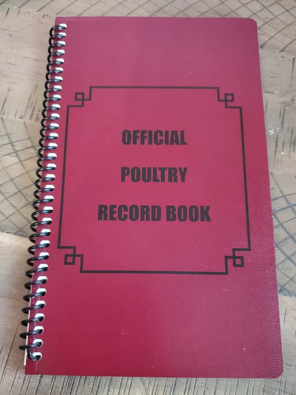 Official Poultry Record Book - Heavy Weight Paper Spiral Bound with 15 Breeding Pages & 5 Blank Notes for Accurate Animal Breeding Management