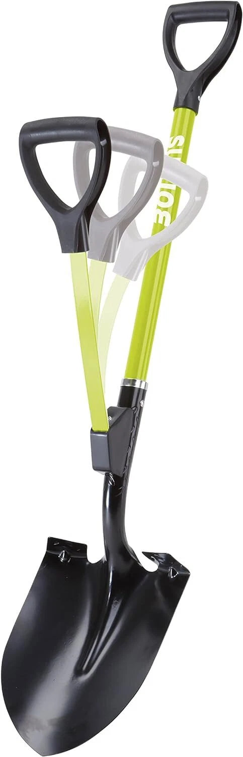 Strain Reducing Utility Round Point Digging Garden Shovel Snow Shovel w Spring