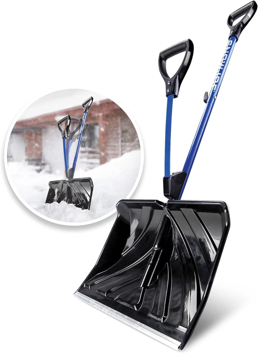 Strain Reducing Utility Round Point Digging Garden Shovel Snow Shovel w Spring