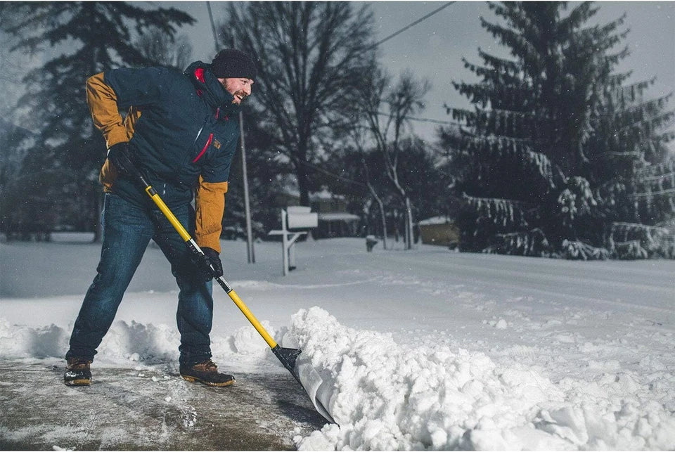 24" 30" 36"  Comfortable  operational control Strong Chip packed Snow Pusher