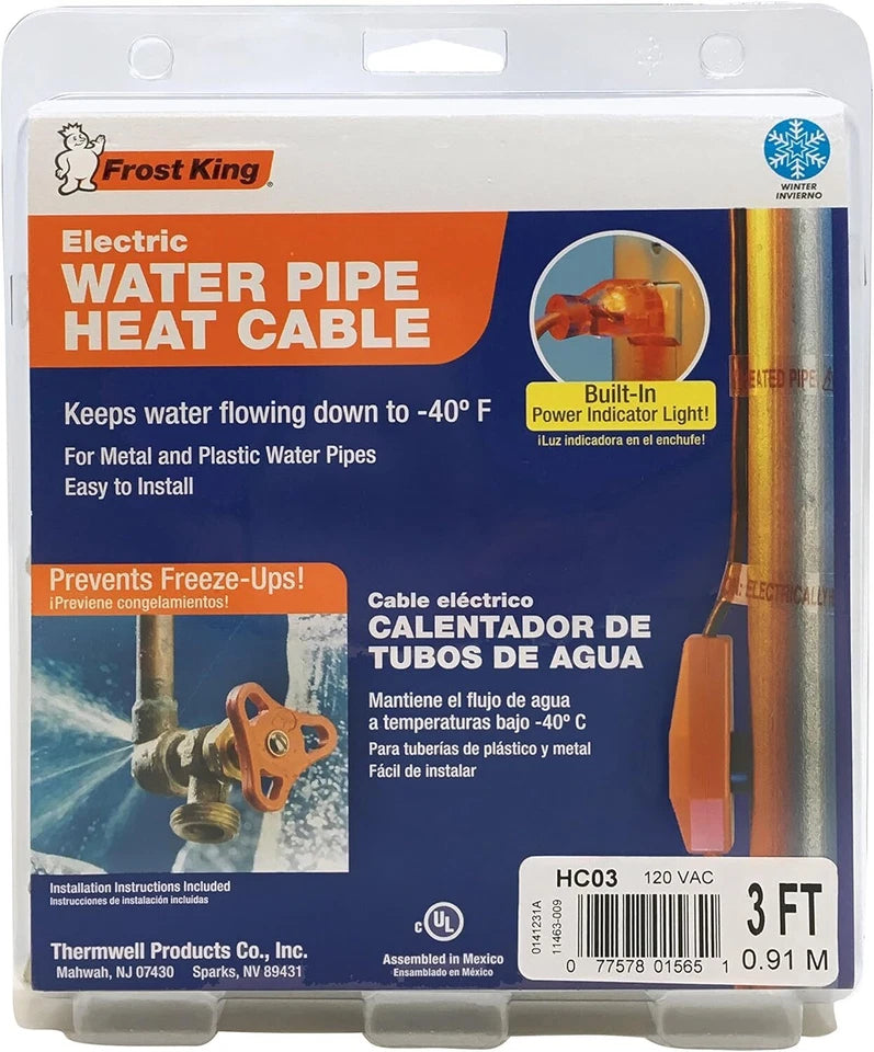 Frost King Automatic Electric Heat Kit Heating Cables 3 to 30ft select